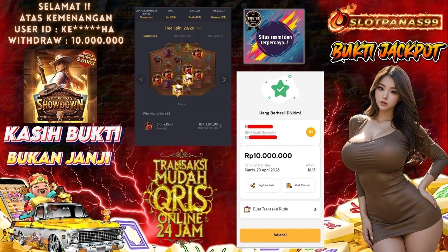 SLOTPANAS99 JACKPOT SLOT WILD BOUNTY SHOWDOWN
